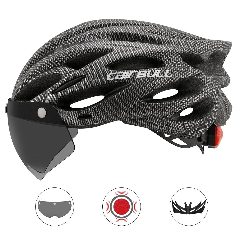 Cairbull Road/MTB/Mountain Bike Helmet Ultralight Bicycle Helmet for Men/Women Mountain Bike Riding Cycling Integrally-Moulded Helmet