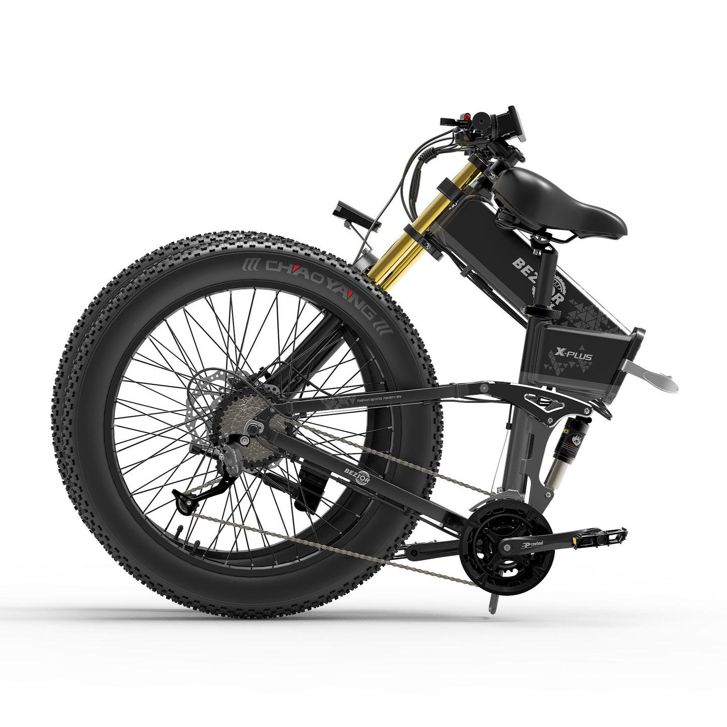 Notting Hill E-Bikes presents Bezior X-Plus 1500W Folding Electric Mountain/Road/Snow/Beach E-Bike