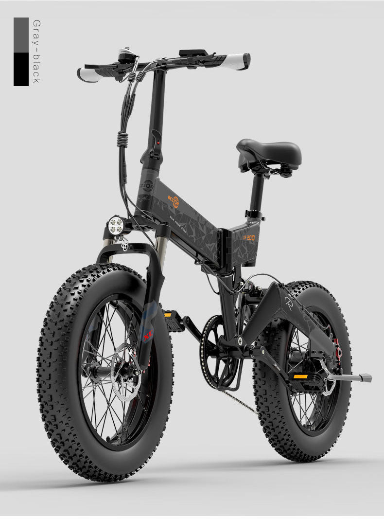 Notting Hill E-Bikes presents Bezior XF200 1000W 20" FAT TYRE Folding E-Bike Mountain/Snow/Road/Beach E-Bike