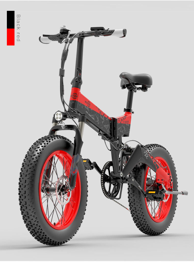 Notting Hill E-Bikes presents Bezior XF200 1000W 20" FAT TYRE Folding E-Bike Mountain/Snow/Road/Beach E-Bike